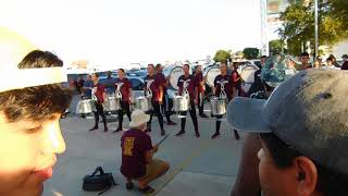 The Cadets full battery warm up exercises - DCI San Antonio 2017