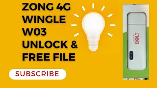 Zong 4g wingle w03 unlock | Free File |100% tested File