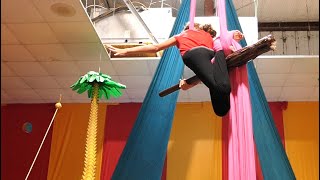 Quidditch on Aerial Silks! Yes she did! | Kids Harry Potter Aerial Silks Routine #aerialsilks