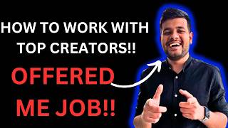 What was it like Working With @JayKapoor24 !! How To Get a Job from Top Content Creators.