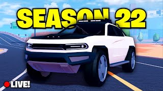 🔴Roblox Jailbreak Live Stream | Grinding Season 22 | #ROADTO100SUBS