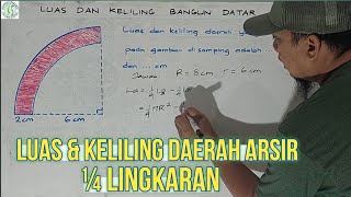 Cara Mudah Menghitung Luas Dan Keliling Arsir Pada Lingkaran