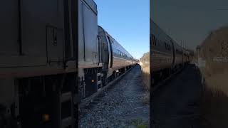 Amtrak's Downeaster leaving for Portland