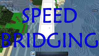 Minecraft Speed Bridging (for bedwars) 🛌⚔️ #shorts