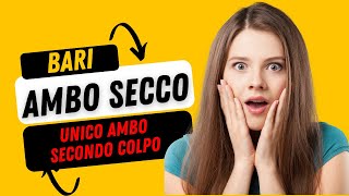 Ambo secco su Bari🤑🤑💲💲