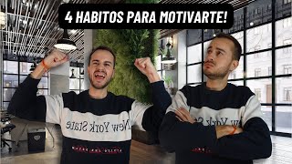 4 HÁBITOS para ESTAR MOTIVADO en el TRABAJO