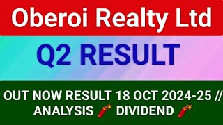 OBEROI REALTY LTD Q2 RESULT 2024| OBEROI REALTY LTD Q2 RESULT TODAY|