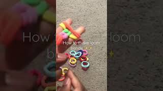 How to make loom bands #craft #loombands