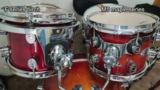 birch & maple toms & suspension types