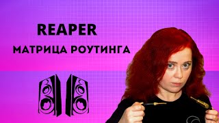 REAPER: МАТРИЦА РОУТИНГА