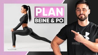 Trainingsplan für BEINE & PO im Fitnessstudio (Unterkörper Workout)