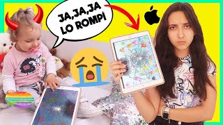 MI HERMANA BEBÉ ME ROMPE EL IPAD 😥 REACCIÓN DE NOA LLORA MUCHO 😥 BEBÉ TRAVIESO 😵 Aliexpress