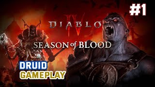 Season of Blood | Diablo IV - Druid - Gameplay - #1 - No Commentary