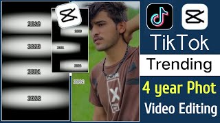 4 year photo collection capcut viral template | tiktok new trend | tiktok trending video editing |