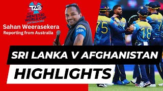 Sri Lanka v Afghanistan Match Highlights | T20WC 2022