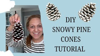 How to Make Snow-Covered Pinecones | Easy DIY Winter Craft #diy #pinecones #wintercrafts