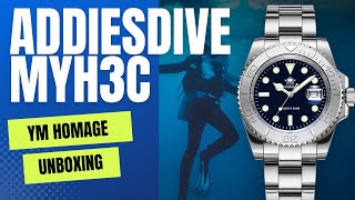 Unboxing the Addiesdive MYH3-C YM homage watch