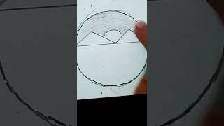 Scenery drawing easy, Beautiful Circle Drawing 😍#drawing #trending #shorts