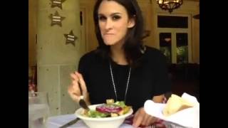 How girls eat on a date vs  how girls eat alone Funny vine video