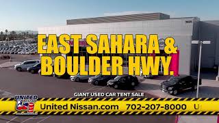 United Nissan - Giant Used Car Tent Sale 1