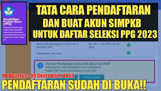 SUDAH PUNYA AKUN? SEGERA CEK CARA BENAR BUAT AKUN SIMPKB || SELEKSI PPG 2023