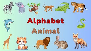 Alphabet Animals | ABC Animals Song for Kids | Animal Names | @HappyHandsKids #animals