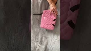 Chanel Cambon line crossbody needed some touch ups. It was repainted to match the original pink