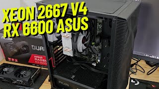 PC GAMER XEON 2667  V4 + RX 6600 - DRAGÃO CHINÊS TOP!