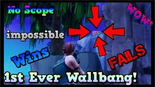 The World's First Ever Wallbang No Scope in Fortnite Battle Royale!!!!