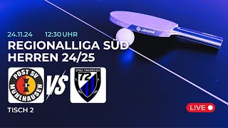 Post SV Mühlhausen II vs. SpVgg Thalkirchen | Tischtennis Saison 24/25 - Tisch 2