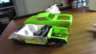 1970 Cuda AAR model kit build progress