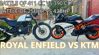 KTM RC390 VS ROYAL ENFIELD HIMALAYAN DRAG RACE