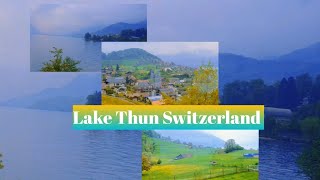 LAKE THUN SCENERY FROM THE TRAIN🇨🇭