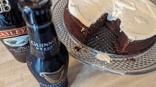 Indulge in Irish Delight: Chocolate Guinness Cake Collaboration! 🍫🍺🍀 #StPaddysFood