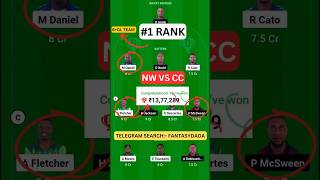 NW vs CC Dream11 Prediction, Team, Today's match, Fantasy Cricket Tips #shorts #T10