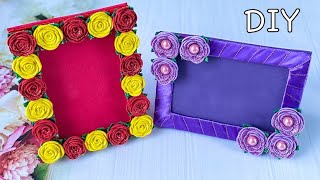 Фоторамка с цветами из фоамирана Подарок своими руками / DIY Photo Frame from Eva Foam