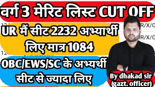 varg 3 merit list 2022 | varg 3 cut off | mptet varg 3 latest news today | varg 3 latest news today