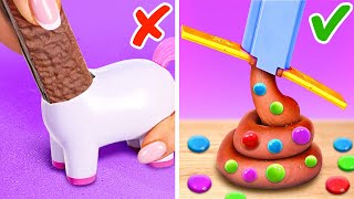 Doces de unicórnio de chocolate 🦄😋 Melhores aparelhos e truques de comida