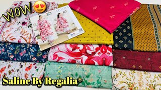 Salina By Regalia 2024 | Regalia Txtile Branded 3 Piece | Regalia Cambric | Cloth Point