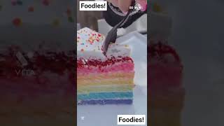 Rainbow Cake 🌈🎂 | #shorts #rainbowcake #cake #short |