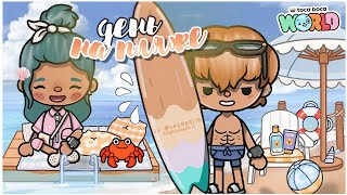 Летний ПЛЯЖНЫЙ день в Сицилии 🌞🏄🏻‍♀ #1 | Тока Бока | beach day Toca Boca~TocaBocaWorld | Aeslie Toca