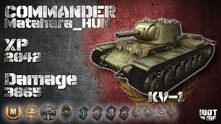 World of Tanks Replay: KV-1 Damage: 3865 |HD|