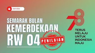 RW 04 Desa Ciburial | Giat Penilaian Lomba Semarak Bulan Kemerdekaan 2023