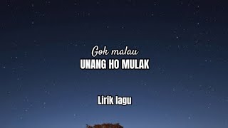 Gok Malau - Unang Ho Mulak || Lirik lagu