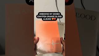 lets unbox my signed Enhypen Orange Blood albums! 🍊❤️ #enhypen #orangeblood #kpop #unboxing #kpop