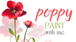 #35 | How to Draw POPPY | AUGUST Birth Month Flower