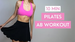 10 MIN EVERYDAY PILATES AB WORKOUT - Flat Stomach & Slim Waist | No Equipment