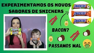 EXPERIMENTAMOS OS NOVOS SABORES DE SNICKERS