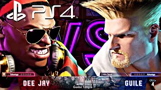 Street Fighter 6 PS4 Guile VS Dee jay High Level Gameplay🔥🔥