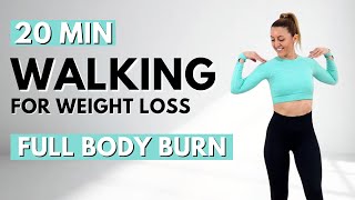 🔥20 Min STEADY STATE WALKING for WEIGHT LOSS🔥ALL STANDING🔥NO JUMPING🔥KNEE FRIENDLY🔥LISS WORKOUT🔥